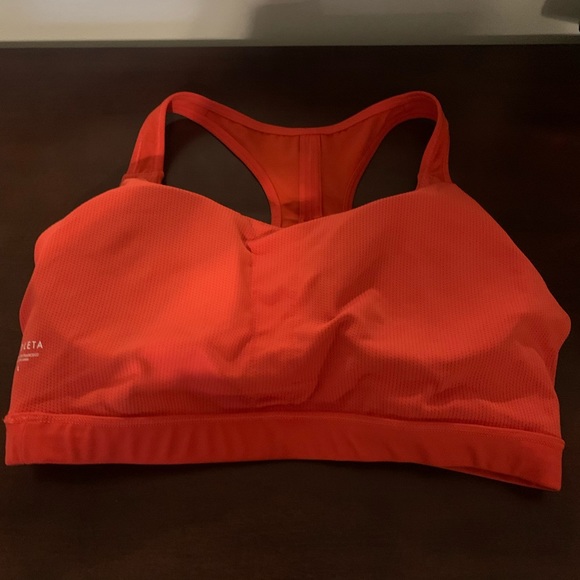 Athleta Contender Bra D&DD cup Sz Large Torch Red - Picture 5 of 5